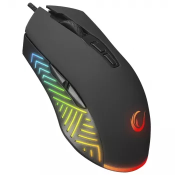 Souris gamer filaire Rampage Spear V2 12800 DPI optique RGB noire