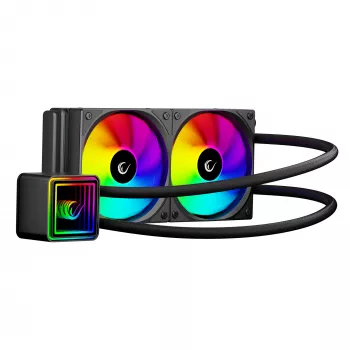 Refroidisseur liquide CPU Rampage INFINITE V240 ARGB 240 mm avec affichage de température, noir