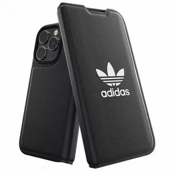 Étui à rabat Adidas Originals Basic pour iPhone 14 Pro, noir et blanc