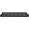 DS-IT Étagère rack fixe 1U pour armoires murales de 450 mm de profondeur, profondeur 300 mm, noir