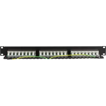 DS-IT Panneau de brassage CAT 5e FTP 24 ports 19 pouces pour montage en rack