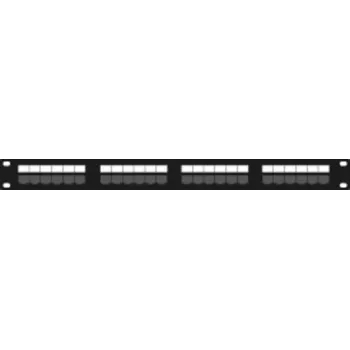 DSIT DS-Patch6a-24UTP Panneau de brassage CAT6a UTP 24 ports, 19 pouces 1U, 10GbE, PoE+