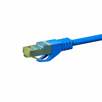 Câble patch DSIT Cat.7 S/FTP PiMF RJ45, 0,5 m, bleu