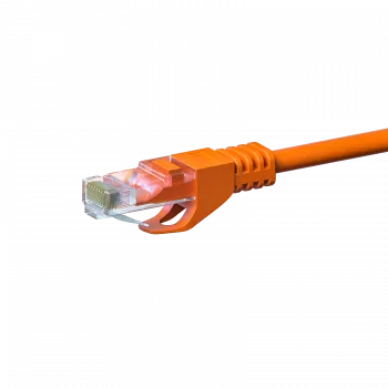 Câble réseau patch DSIT CAT5e U/UTP, 0,25 m, orange, 100 % cuivre, RJ45