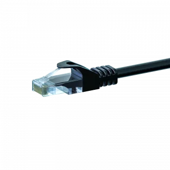 Câble réseau patch DSIT CAT5e U/UTP, 1 m, noir, 100 % cuivre (DC-50-010)