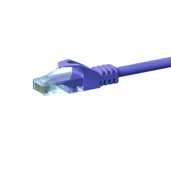 Câble réseau DSIT CAT5e U/UTP, 5 m, violet, 100 % cuivre, RJ45, Gigabit Ethernet
