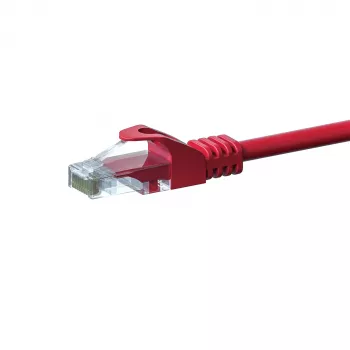 Câble réseau patch DSIT CAT5e U/UTP, 15 m, rouge, 100 % cuivre