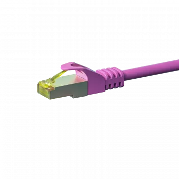 DSIT Cat.7 S/FTP PiMF Câble réseau RJ45, rose, 7,5 m