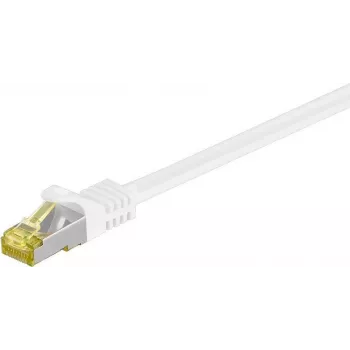 DSIT RJ45 Câble réseau S/FTP PiMF avec câble CAT 7, 50 m, blanc (DC-72-500)