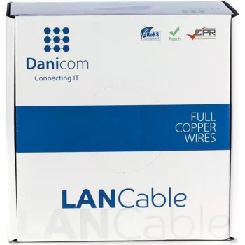 DSIT DANICOM CAT6 FTP Câble PVC 100 m (Fca) - DC-FTP6-100-FCA