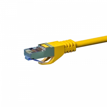 DSIT CAT 6a Câble réseau LSOH - S/FTP - 2 m - jaune (DC-6A7-020)