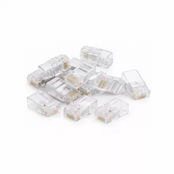 DSIT UTP RJ45 CAT6 Connecteur réseau pour câbles flexibles - lot de 10