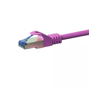 DSIT CAT 6a Câble réseau LSOH - S/FTP - 5 mètres - rose - Câble patch