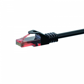 Câble réseau DSIT DC-60-100 CAT6 U/UTP, 10 m, noir, 100 % cuivre