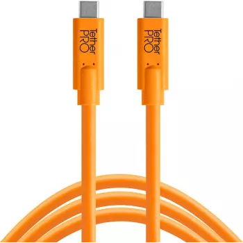 Câble Tether Tools TetherPro USB-C vers USB-C, 0,9 m, orange (CUC03-ORG)