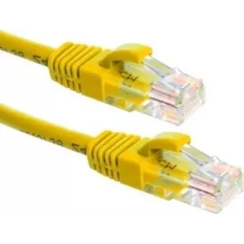 Câble réseau DSIT CAT6a 100 % cuivre U/UTP 10 m jaune
