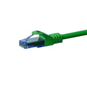 Câble de raccordement réseau DSIT CAT6a U/UTP, 100 % cuivre, 30 m, vert