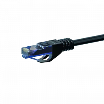 Câble de raccordement DSIT UTP CAT6a 50 m noir - 100 % cuivre - 10Gbps - RJ45