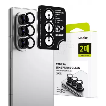 Cadre d'appareil photo Ringke, lot de 2, pour Samsung Galaxy Z Fold 7 / 8 Ultra, Ultra Black
