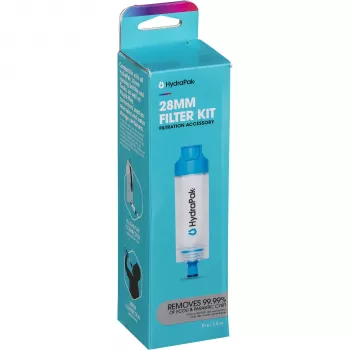 Filtre en ligne HydraPak 28 mm PNP - filtre à eau à fibres creuses pour gourdes et réservoirs