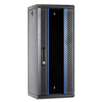 DSIT DS10-3315 Baie serveur murale 15U 10 pouces avec porte vitrée, 312x310x752 mm, noire