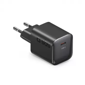 SBS Chargeur mural USB-C PD 20W noir
