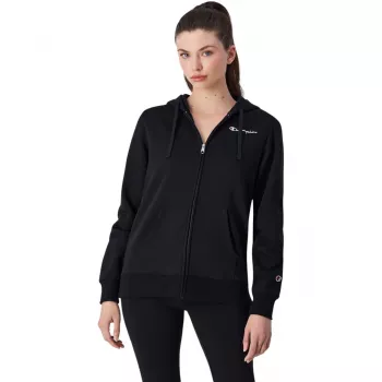 Sweat à capuche zippé Champion 117531 KK001, noir, XL