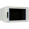 DSIT 6U Wall-Mount Server Cabinet with Glass Door, White, 600x600x368 mm