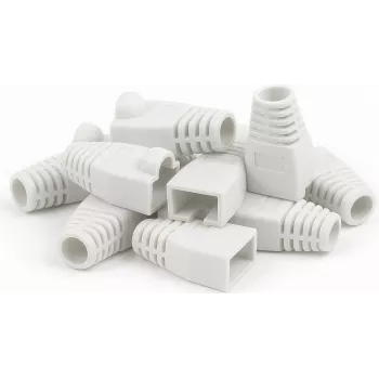 Gaine RJ45 DSIT DANICOM blanche - 10 pièces (DC-RJ45-BOOT-WHITE-10PCE)