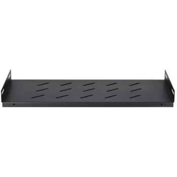 DSIT DS-FH45 étagère fixe pour armoires murales de 450 mm de profondeur, 1U, noire