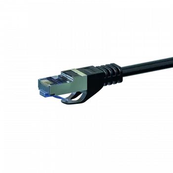 DSIT câble réseau patch CAT 6a S/FTP LSOH, 0,5 m, noir