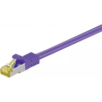 Câble patch réseau DSIT Cat.7 S/FTP RJ45, 7,5 m, violet
