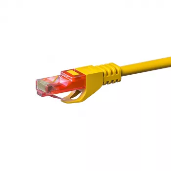 Câble réseau DSIT DC-67-100 CAT6 U/UTP, 10 m, jaune, 100 % cuivre