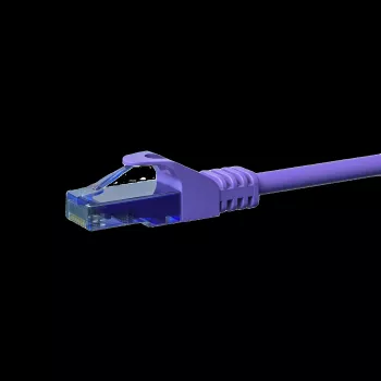 Câble réseau patch Ethernet DSIT CAT6a, U/UTP, 100% cuivre, 1 m, violet (DC-U6A8-010)