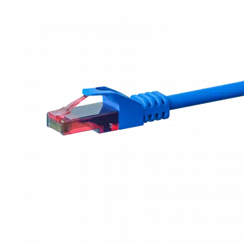 Câble de raccordement Ethernet DSIT CAT6 100 % cuivre U/UTP 20 m bleu (DC-64-200)