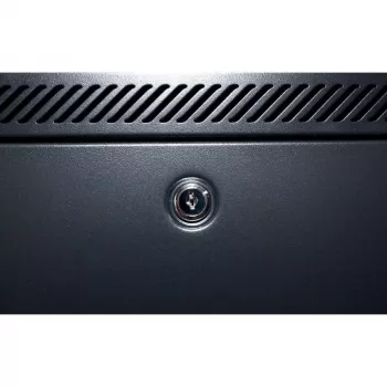 Armoire serveur murale DSIT 18U avec porte métallique, 600x450x900 mm, noir