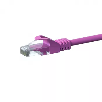 Câble réseau DSIT CAT 6 U/UTP - 15 mètres - rose - CCA (DC-C69-150)