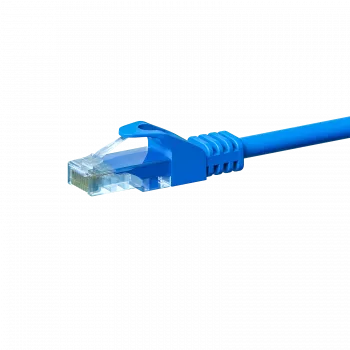 DSIT câble patch réseau CAT 5e U/UTP, 0,25m, bleu, CCA, RJ45