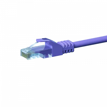 DSIT câble patch réseau CAT 5e U/UTP, 0,25 m, violet, CCA, RJ45, 1 Gbit/s