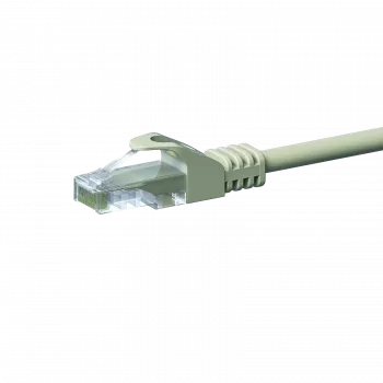 DSIT câble patch réseau CAT 5e U/UTP, 0,5 m, gris, CCA, RJ45