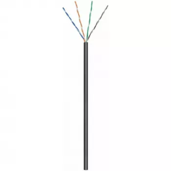 Câble réseau extérieur DSIT CAT6 U/UTP AWG 24/7 souple 100 m noir
