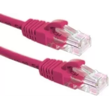 Câble patch DSIT CAT6a U/UTP, 100 % cuivre, RJ45, 5 m, rose
