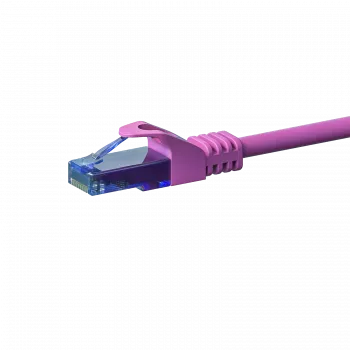 Câble patch DSIT CAT6a U/UTP, 100 % cuivre, RJ45, 5 m, rose