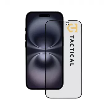 Protection d'écran verre trempé Tactical Glass Shield Privacy 5D pour iPhone 15 / 16, noir