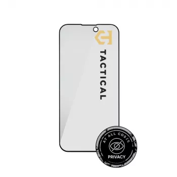 Protection d'écran verre trempé Tactical Glass Shield Privacy 5D pour iPhone 15 / 16, noir