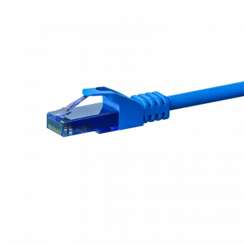 Câble patch DSIT CAT6a U/UTP 100 % cuivre - 20 m, bleu, 10GbE, 500MHz