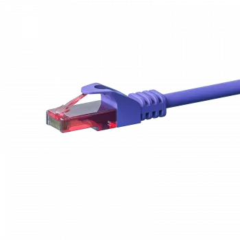 Câble patch réseau DSIT CAT6 U/UTP, 0,15 m, violet, 100 % cuivre (DC-68-001)