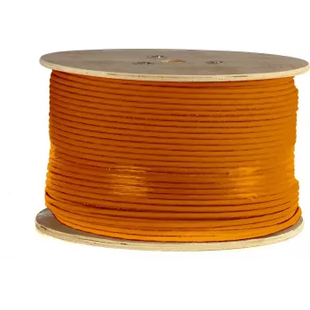 Câble à conducteur massif DSIT CAT7 100 % cuivre S/FTP LSZH Cca - rouleau de 305 m, violet