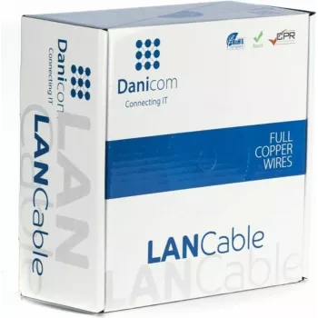 DSIT DANICOM CAT5e câble extérieur UTP 305m conducteur massif PE Fca Noir 100% cuivre