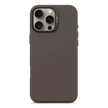 Coque en silicone antimicrobienne DECODED pour iPhone 16 Pro Max MagSafe noire